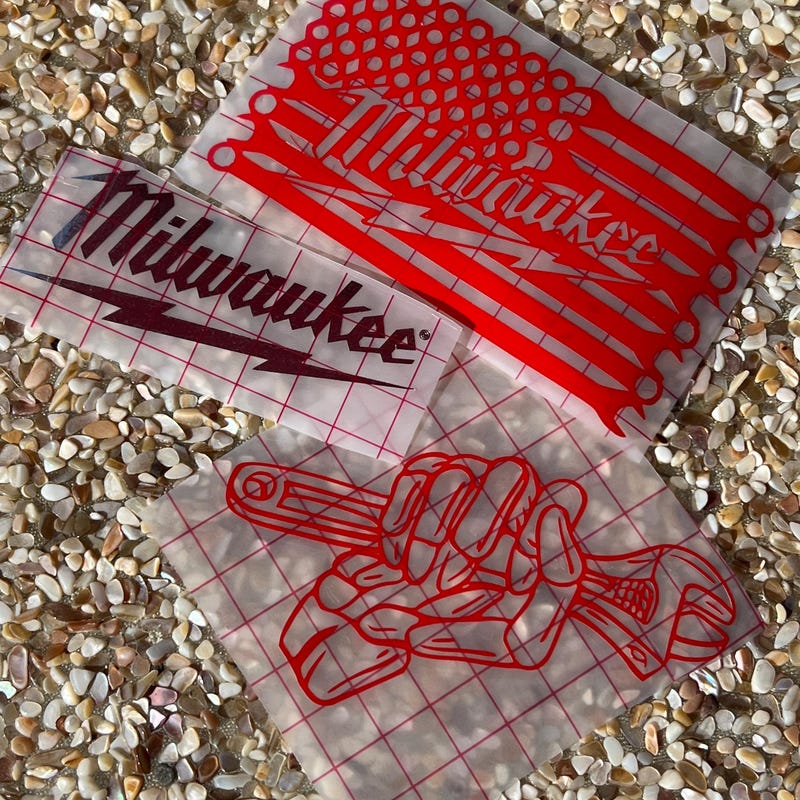 Milwaukee Sticker Set Milwaukee Tools - Etsy
