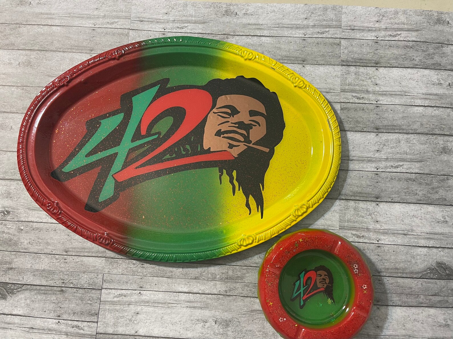420 Rolling tray and Ashtray SET Etsy