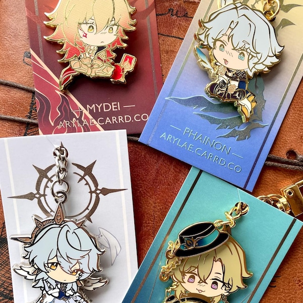 HSR: Glow-in-the-Dark/Colour Changing Fidget Enamel Charms