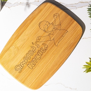 Personalized Simpsons Cutting Board, Simpsons Gift, Homer Simpson, Personalized Simpsons Inspired Decoration, The Simpsons Gift