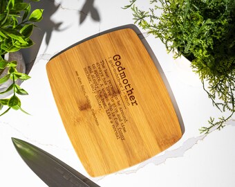 Godmother Definition - Cutting Board - Fairy Godmother, Mentor Gift, Family Bond