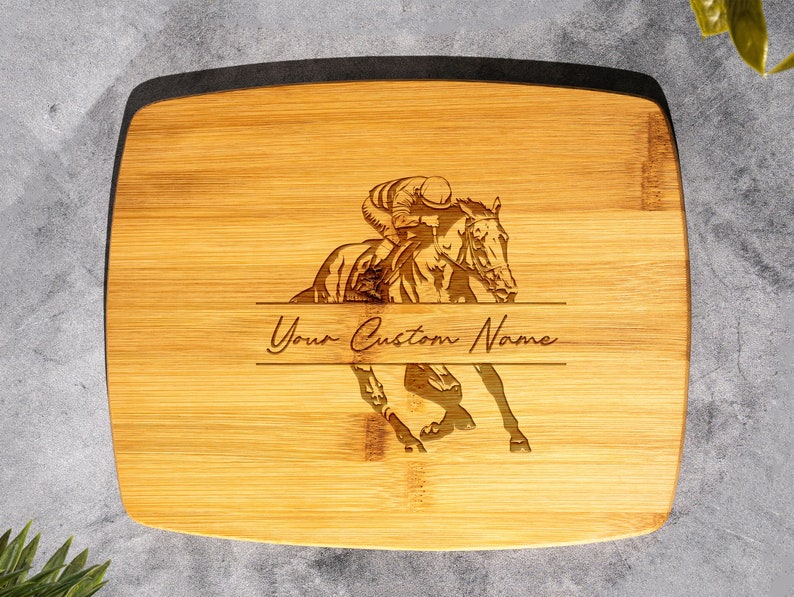 Louisville Horse Racing Cutting Board
