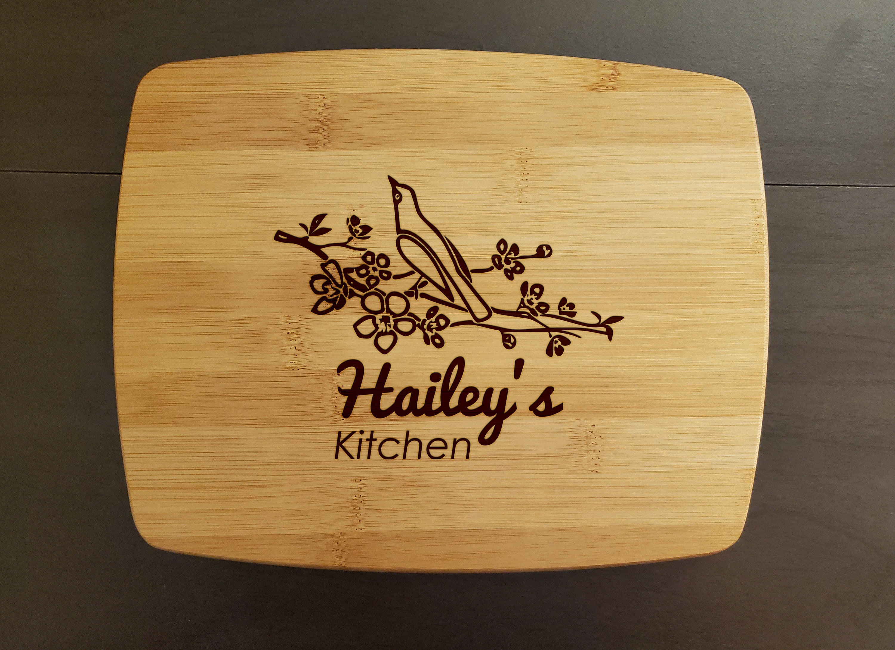 Custom Bird Cutting Board Bird Tree Home Kitchen Bird Gift Etsy