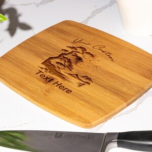 Japanese Haiku Poetry Cutting Board, Kitchen Decor, Gift for Poet, Bamboo Cutting Board, Unique Cooking Gift