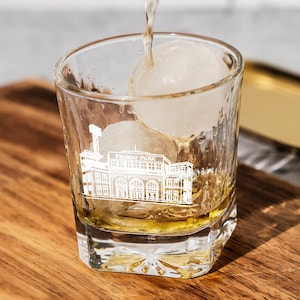 Fenway Park Boston Whiskey Glass – Historic Ballpark Engraving, Baseball Lover Gift, Boston Landmark Glassware