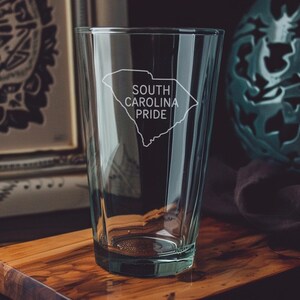 Palmetto Tree Pint Glass: South Carolina State Pride, Southern Gift