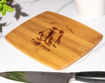 Penguin Bamboo Cutting Board: Engraved Kitchen Decor