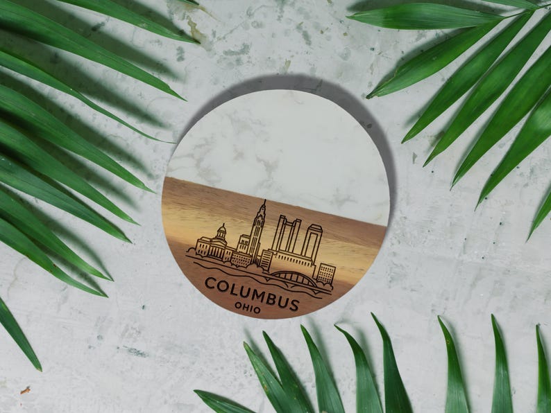 Columbus Ohio City Skyline Coaster - Thumbnail 5