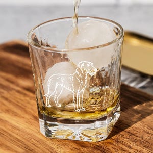 Vintage Irish Wolfhound Whiskey Glass: Celtic Dog Lover Barware