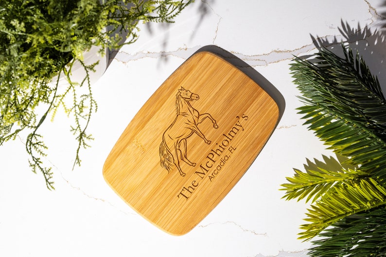 Personalized Horse Bamboo Cutting Board - Thumbnail 5