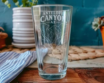 Vaso de pinta de Antelope Canyon, Arizona, vaso para beber con paisaje desértico de Slot Canyon, regalo de recuerdo de viaje del suroeste