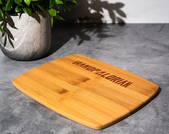 Personalized Cutting Board, Custom Kitchen Gift, Engraved Wood Design, WriteGrandpaLorian Board, Unique Cooking Accessory