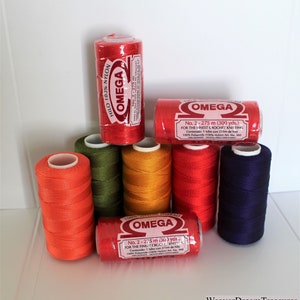 Nylon No. 2 - OMEGA / 100% Nylon String cord. / Crochet Thread.