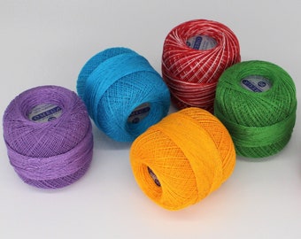 Crochet Thread Size 30 (30g) / Omega Crochet Thread / 100% Fine Mercerized Cotton yarn.