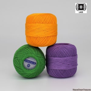 Crochet Thread Size 20 (30g) / Omega Crochet Thread / 100% Fine Mercerized Cotton yarn.