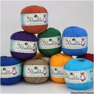 La Abuelita (50grs]) - Omega - 100% Non - Mercerized Cotton Yarn. Ideal for Amigurumi. Cotton Yarn.