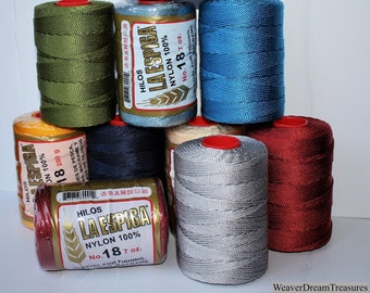 La Espiga No.18 - 100% Nylon Omega, Crochet Thread, Thread for Crafts, Nylon for Knitting and Crochet, Nylon thread, String Cord for Crochet