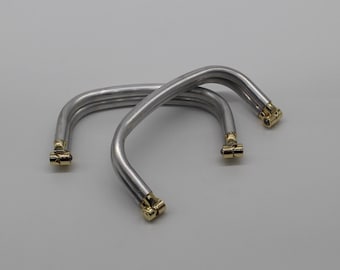 Marco de bolso de tubo de aluminio - Marco de metal para bolsos y carteras de bricolaje.