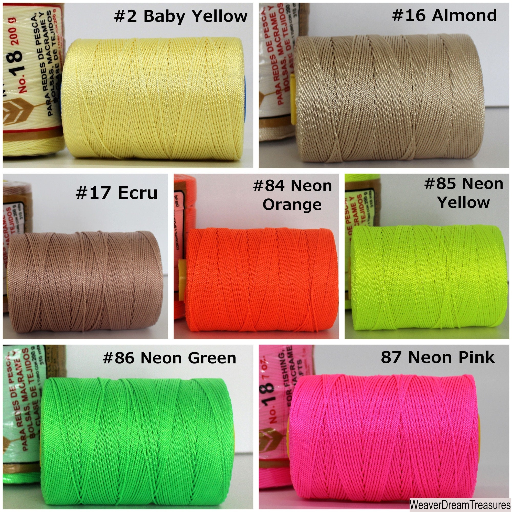 La Espiga No.18 - 100% Nylon Omega, Crochet Thread, Thread for