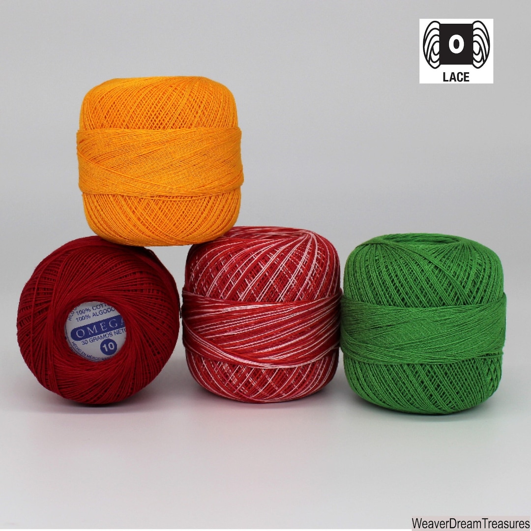 Crochet Thread Size 10 (30g) / Omega Crochet Thread / 100% Fine ...