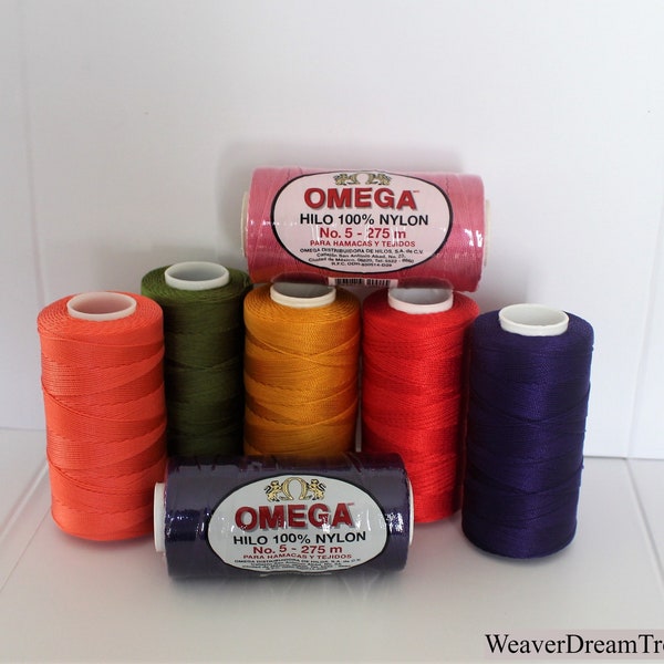 Nylon No. 5 - Omega / 100% Nylon String Cord / Crochet Thread/ Thread for crafts & Jewelry.