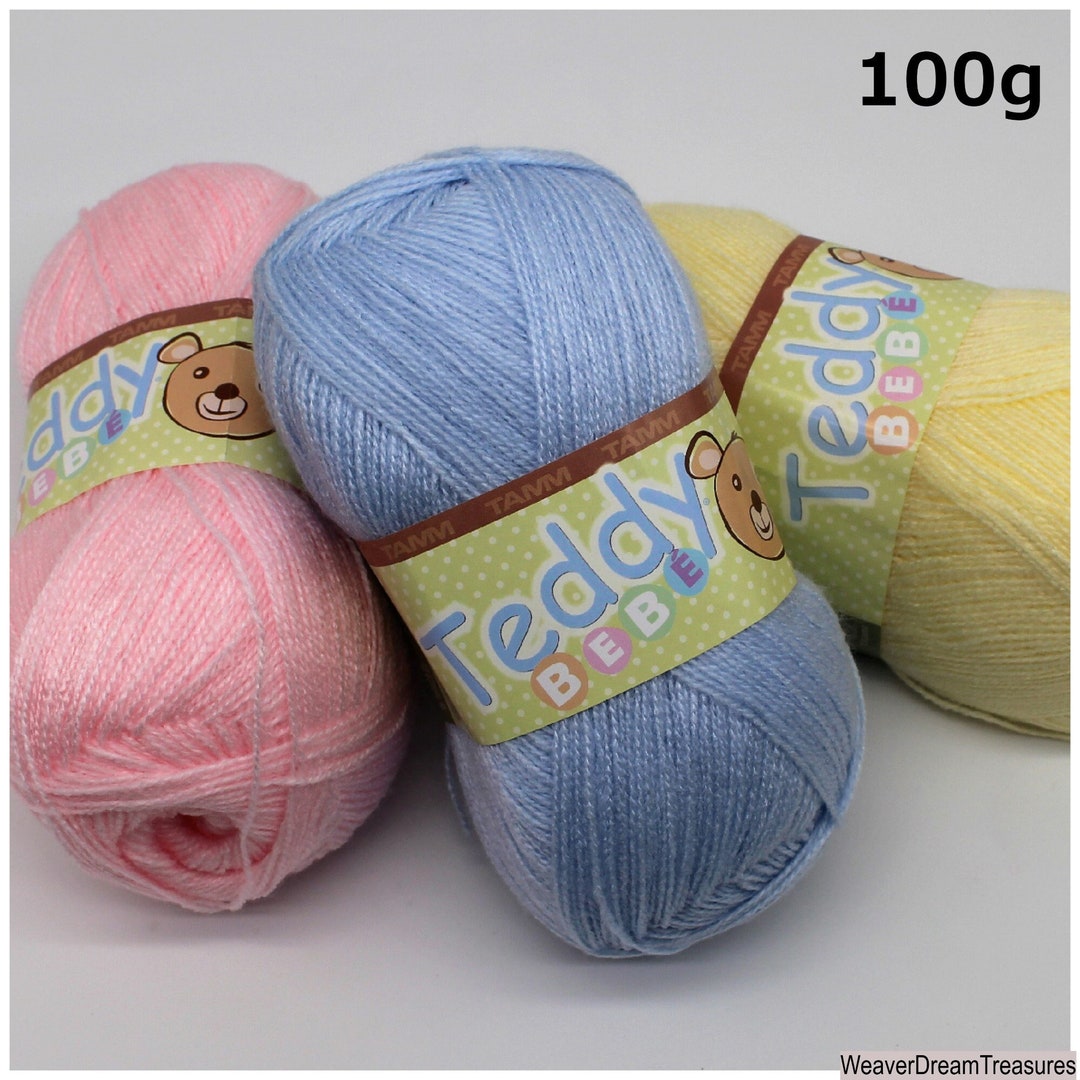 Teddy BEBE 100g Omega/ Soft Acrylic Yarn Perfect for Infant and Baby