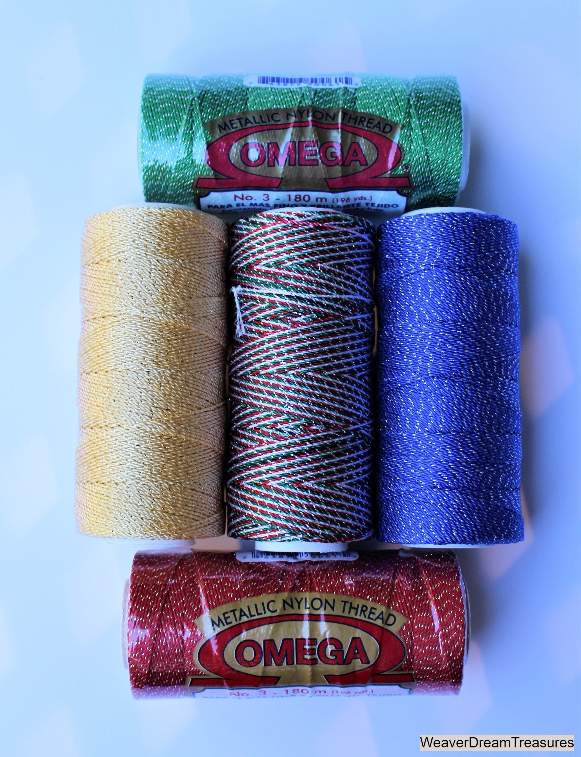  Espiga No.18-100% Nylon Omega String Cord for Knitting and  Crochet - 80 Turquoise : Everything Else