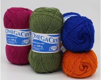 OMEGACRYS (100grs) by Omega. Crystal Thread. Fine Crystal yarn.