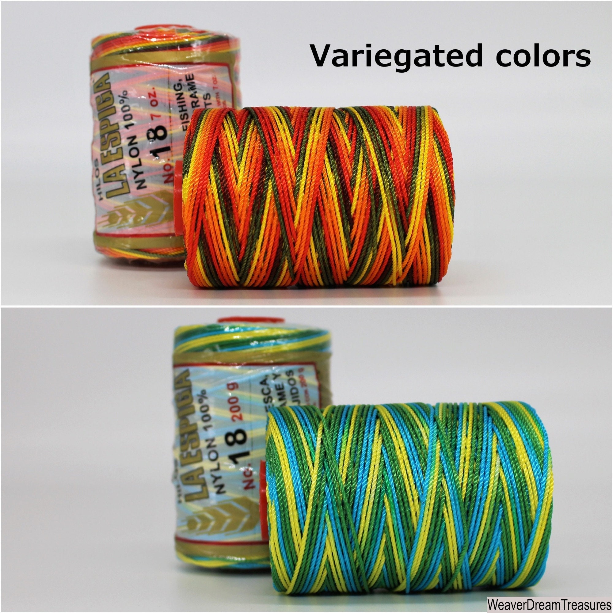 La Espiga No.18 Variegated omega 100% Nylon, Crochet Thread, Thread for  Crafts, Nylon for Knitting and Crochet, String Cord for Crochet. -   Israel