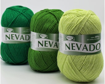 Nevado (200g) acrylic fiber yarn/ Soft texture yarn for knitting and crocheting.