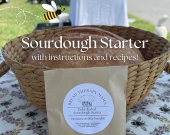 Dehydrated Sourdough Starter: Easy to make, sourdough starter, bread baking, from scratch cooking, organic flour