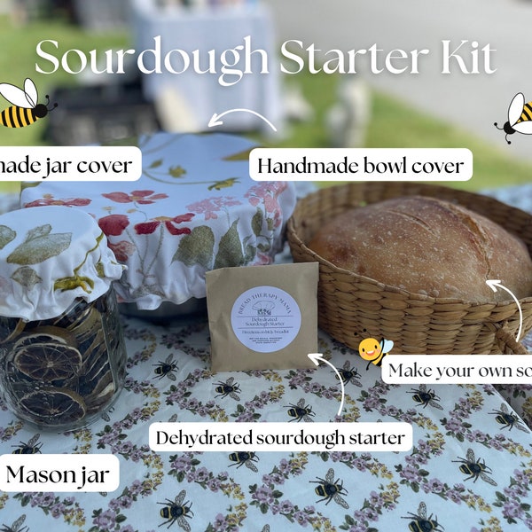 Sourdough Starter Kit- make your own sourdough at home, step by step sourdough, bread making, sourdough starter, dehydrated starter