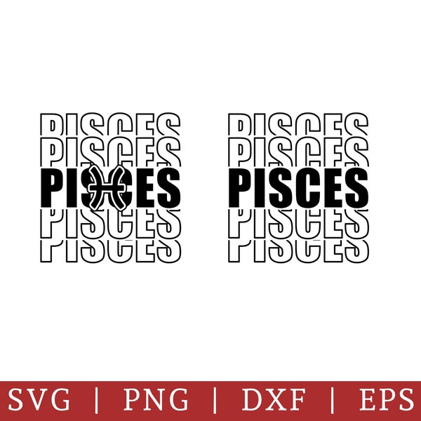 Pisces Svg, Birthday Svg, Zodiac Sign Svg, Pisces Birthday Svg, February Birthday Svg, March Birthday, Pisces Queen Princess Svg Dxf Png