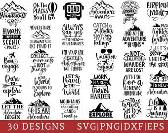 Adventure SVG Bundle: Camping, Road Trip Designs (Digital Download)