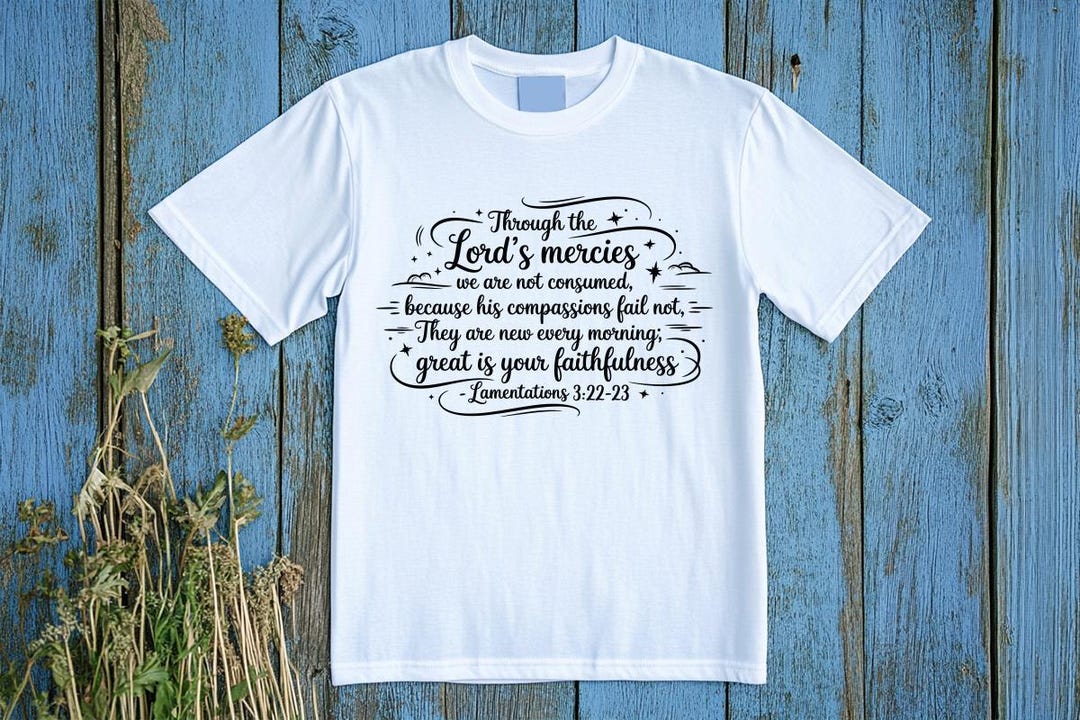 Lamentations 3 Scripture Art: Christian Bible Verse SVG PNG (digital ...