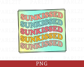Sunkissed PNG: Design de Sublimação da Vida na Praia no Verão (Download Digital)