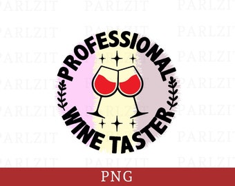 Wine Taster PNG: Professional Wine Design (Digital Download)