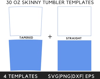 Template for Skinny Tumbler Full Wrap 30 oz Skinny Tumbler Template Svg Png Tapered Straight Tumbler Wrap Template Cut File for Cricut