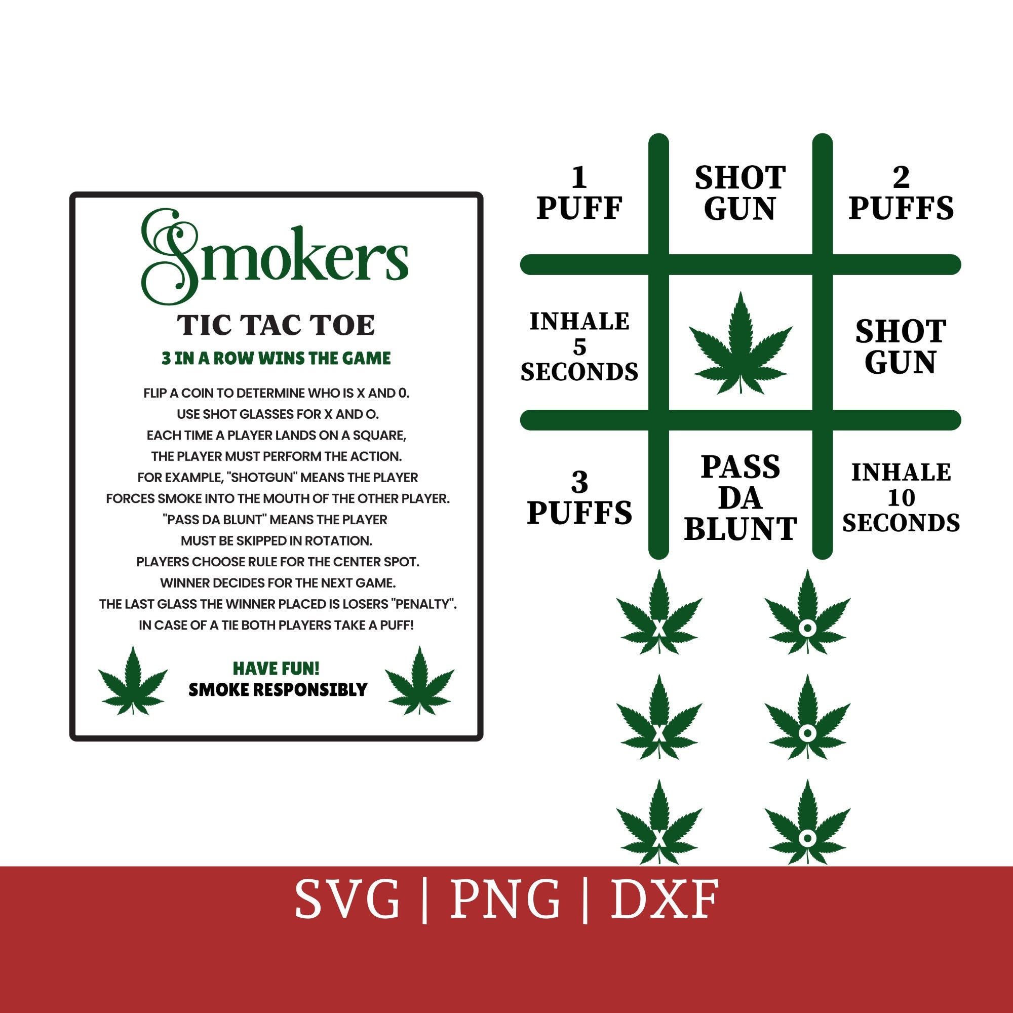 Smokers Tic Tac Toe Svg Smokers Tic Tac Toe Rules Svg Png Etsy Canada