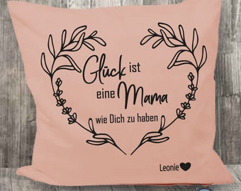 Kissen Für die Beste Mama, Kissen Geschenk Mama Muttertag mit Name K51