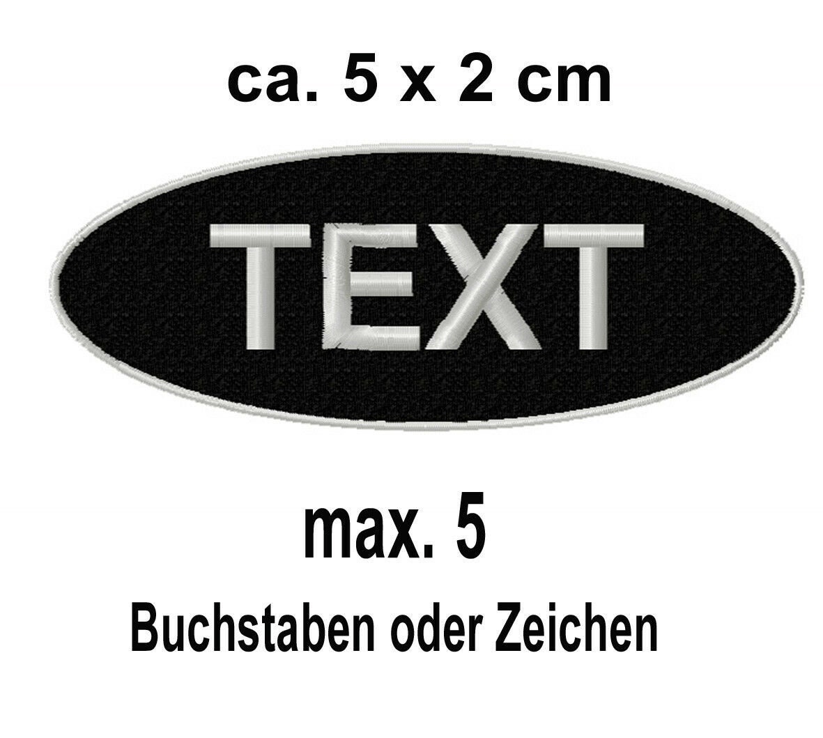Aufnäher Oberer + Unterer Bogen Wunschtext Bog2 Patch Rückenaufnäher Kutte