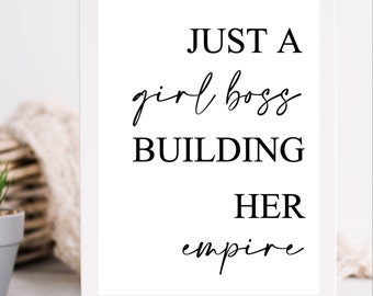 Girl Bedroom Decor | Bedroom Wall Art | Quote Print | Printable | Gift for her | Digital Download