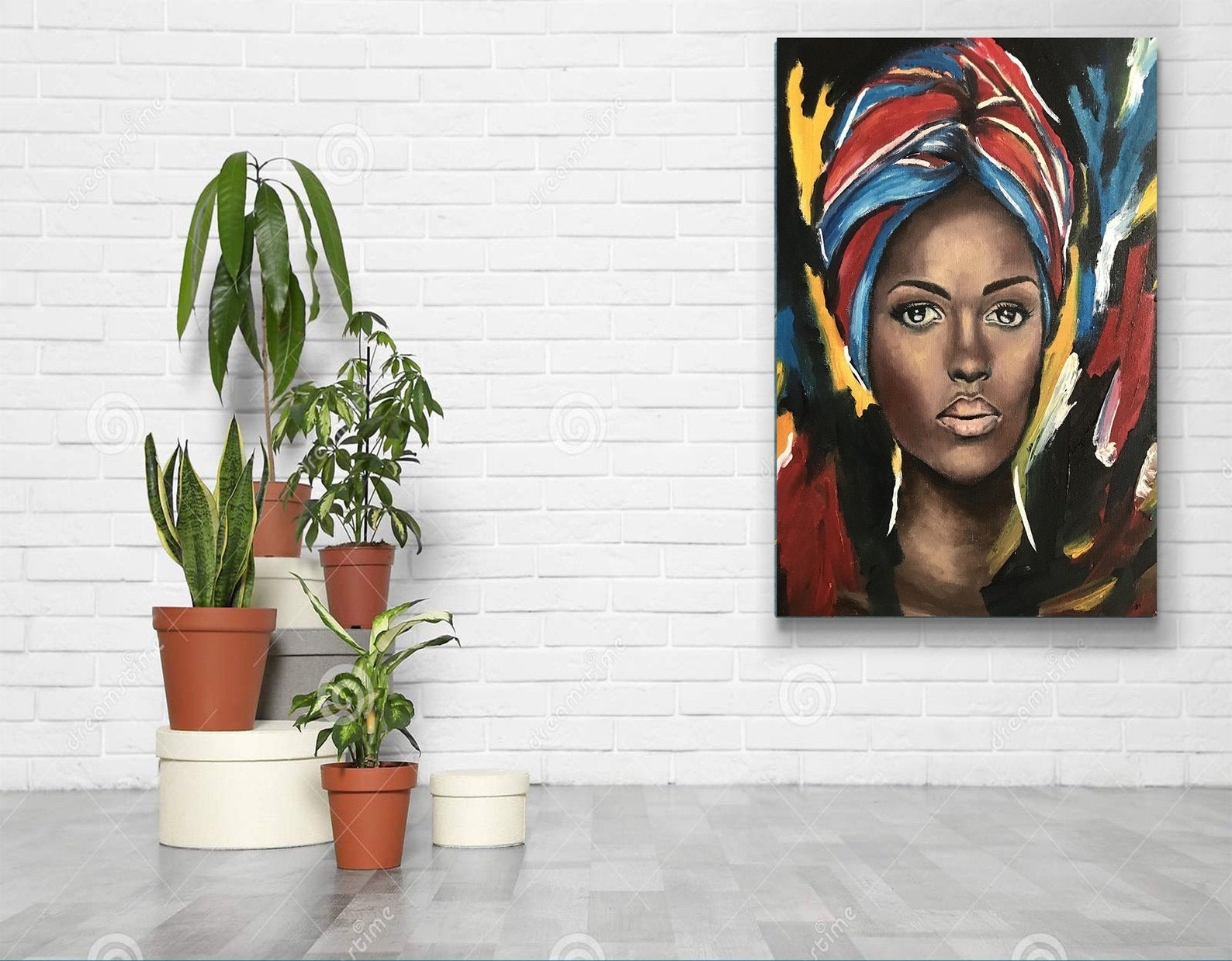 African Canvas Art Ethnic Canvas South African Art Large Etsy