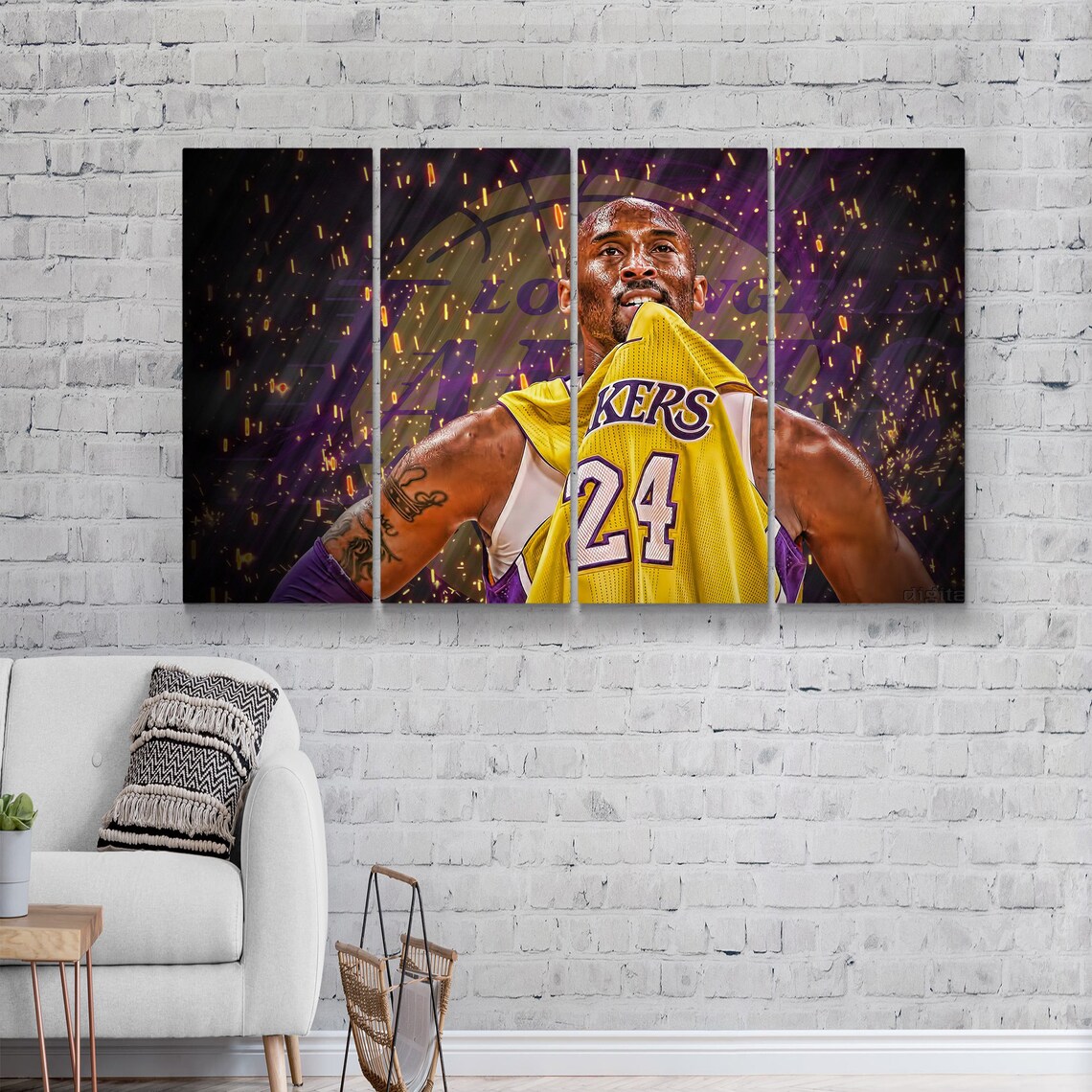 KOBE BRYANT Canvas Wall Art Wall Decor Canvas Painting Etsy