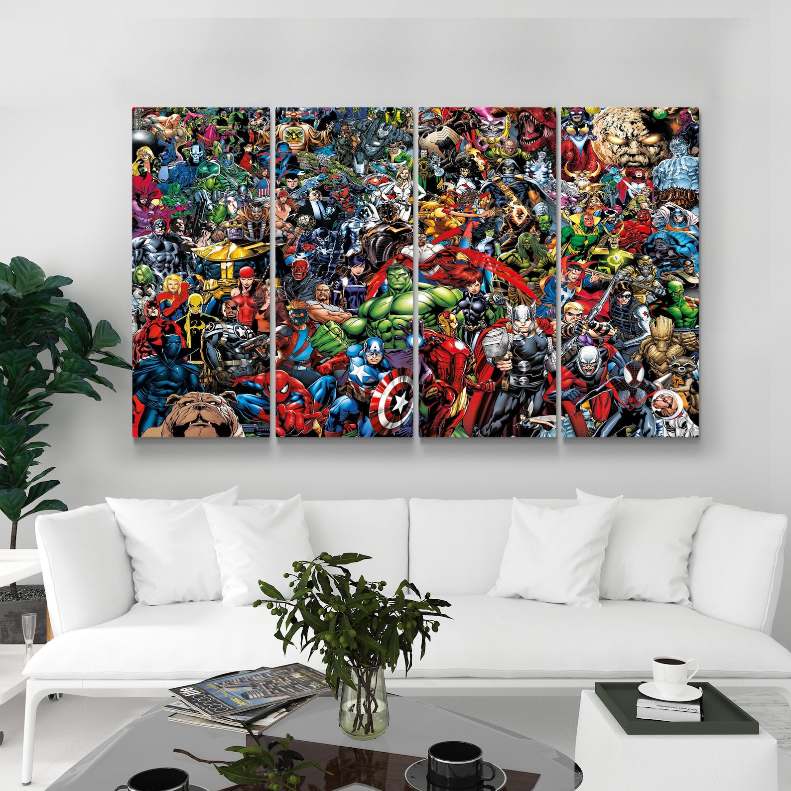 Marvel Heroes Canvas Canvas Decor Wall Art Canvas Wall Etsy