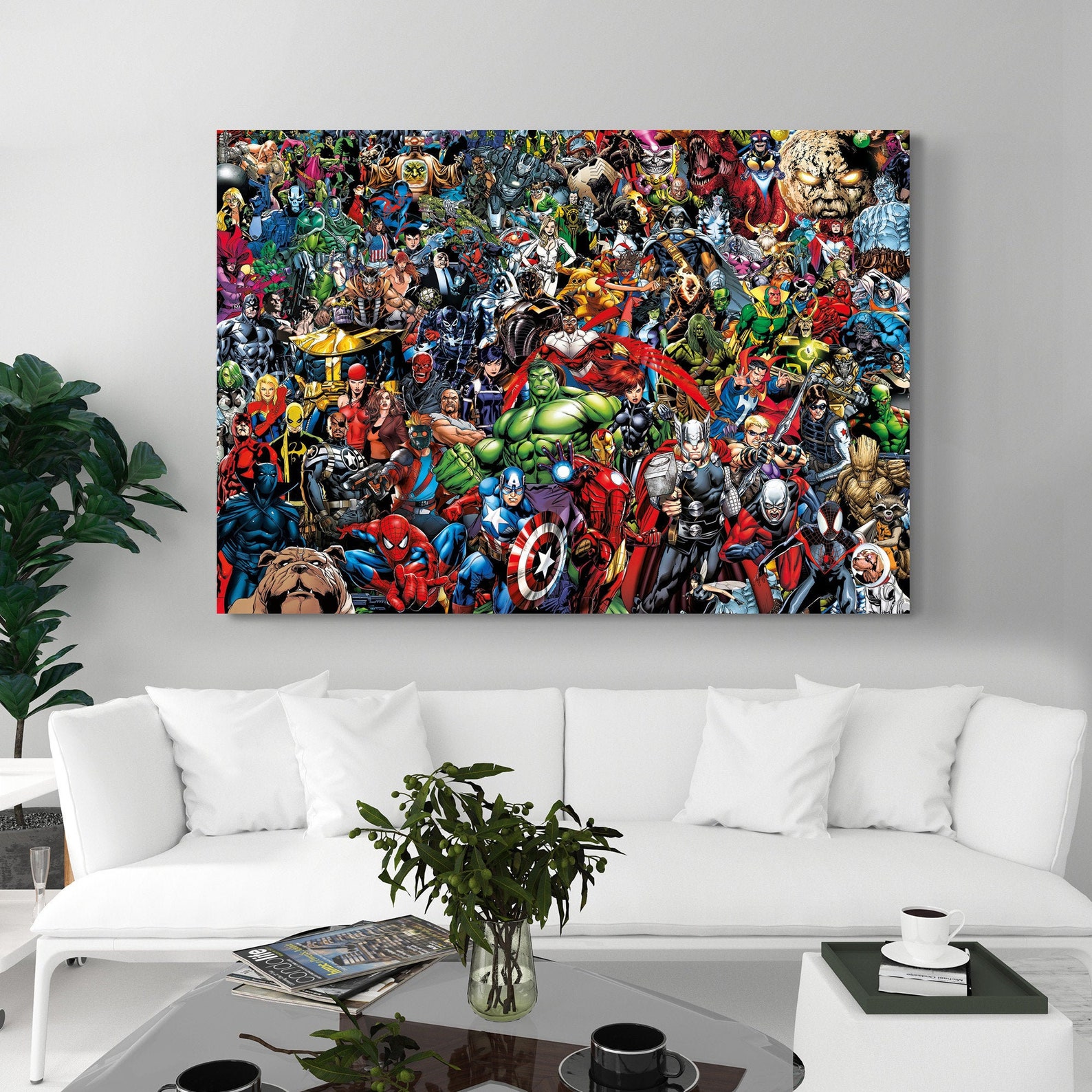 Marvel Heroes Canvas Canvas Decor Wall Art Canvas Wall Etsy