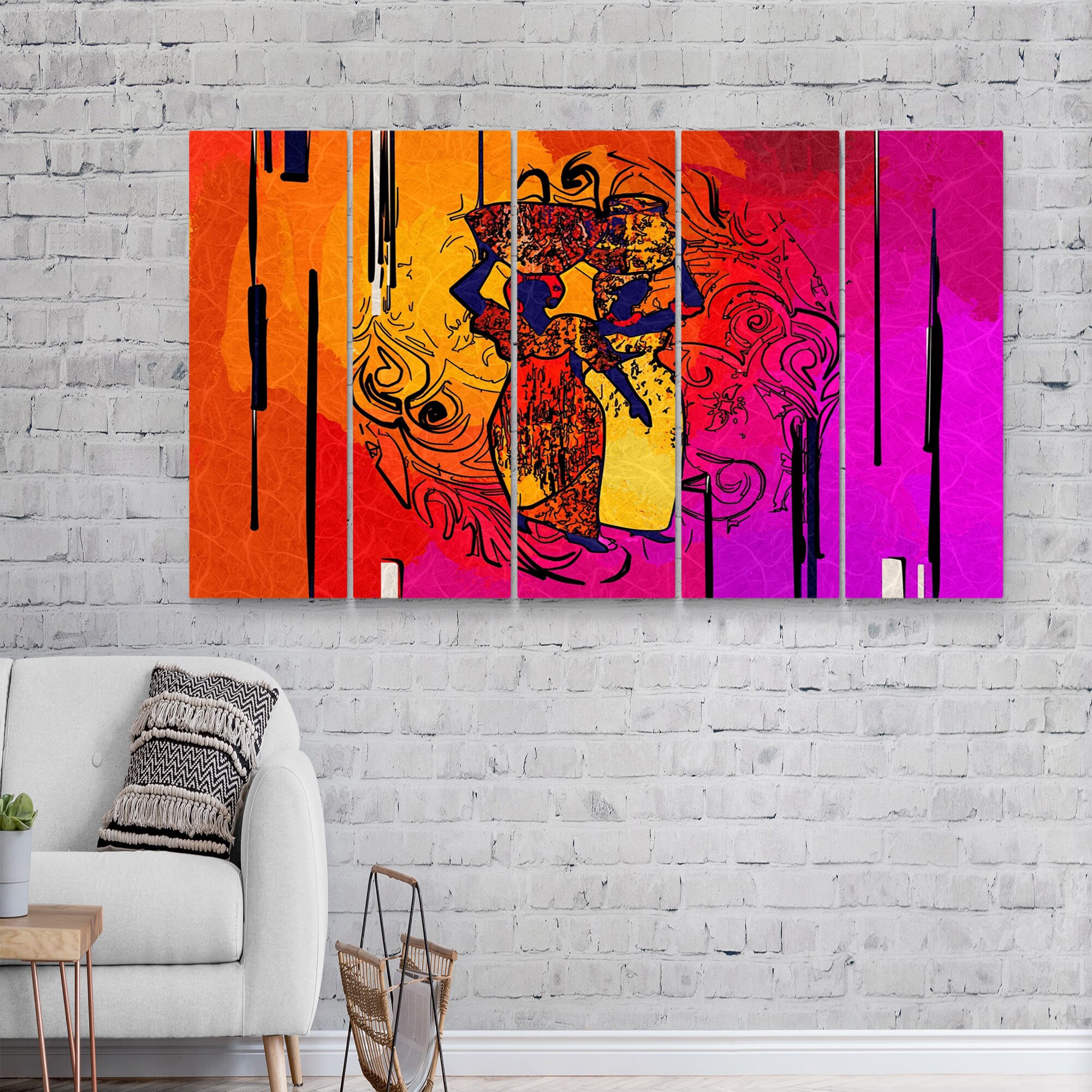 African Canvas Art Ethnic Canvas South African Art Large Etsy