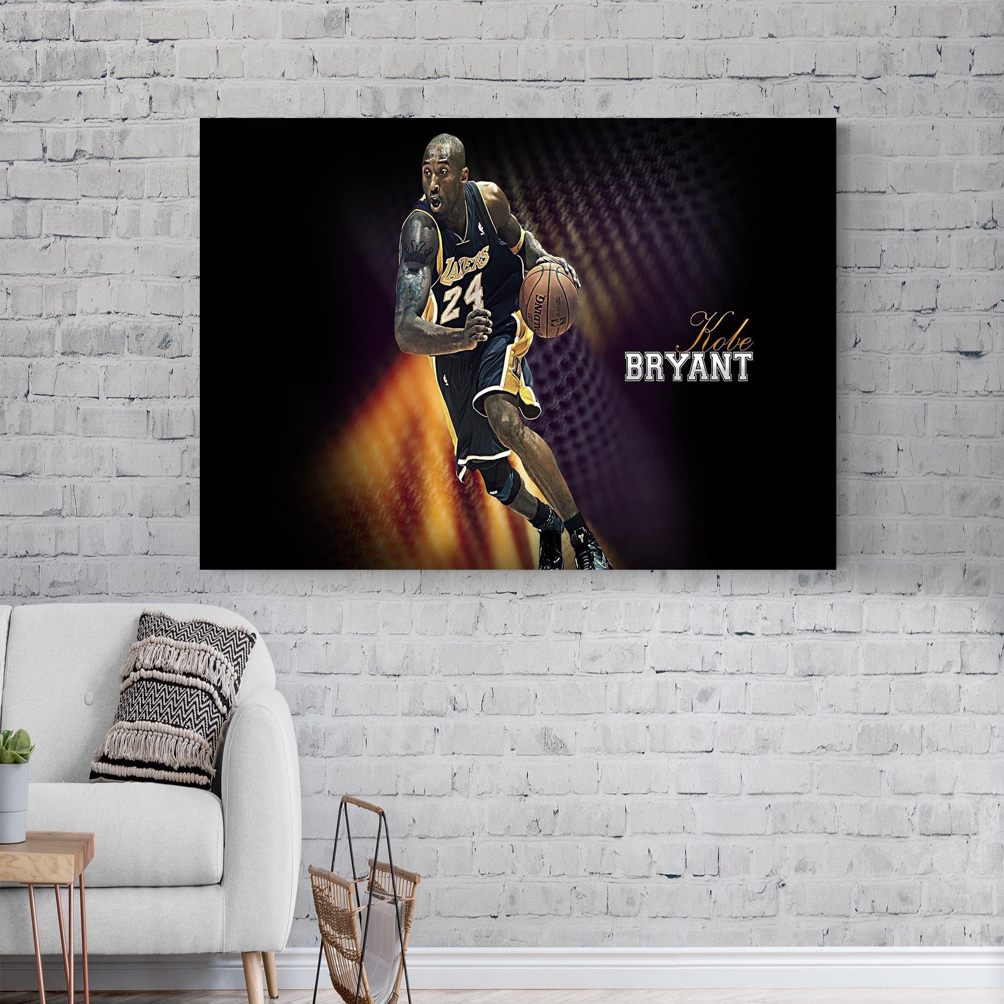 KOBE BRYANT Canvas Wall Art Wall Decor Canvas Painting Etsy