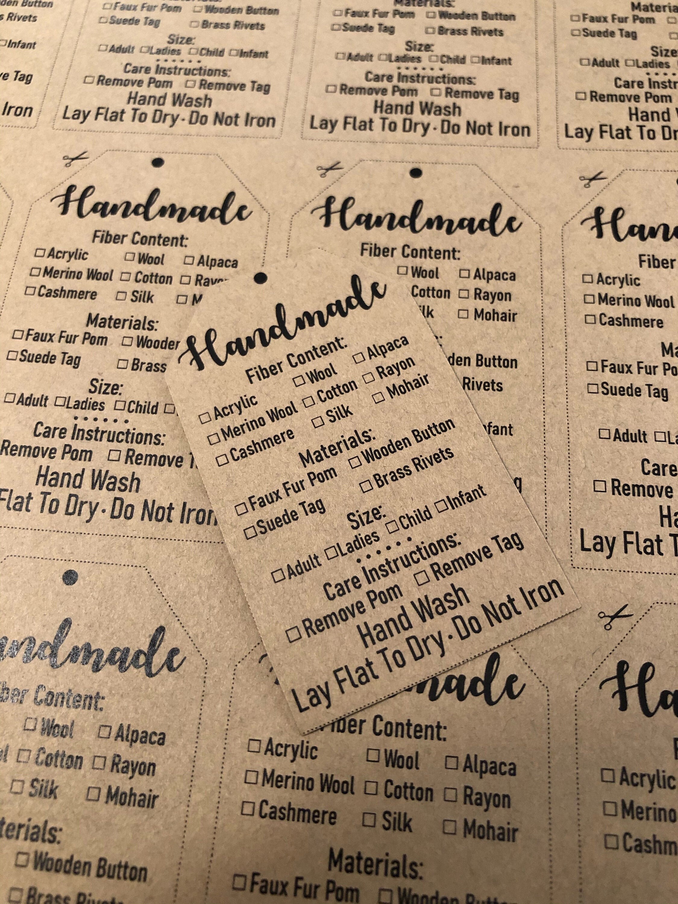 Printable Tag Template MultiFunctional Etsy