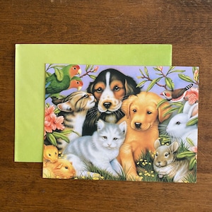 6/pk Bundle Leanin&#39; Tree LOVE Greeting Cards Howard Robinson Pets Dog Cat + 6 BONUS CARDS